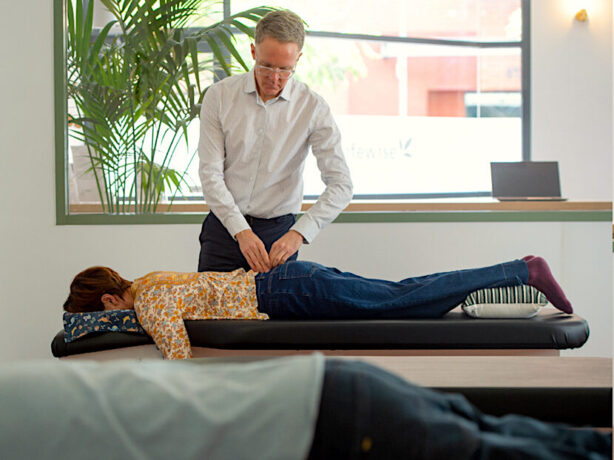 Ben Whittall providing gentle network spinal care at the Lifewise Network Care chiropractic practice in Adelaide